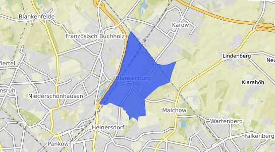 Bodenrichtwertkarte Berlin Blankenburg