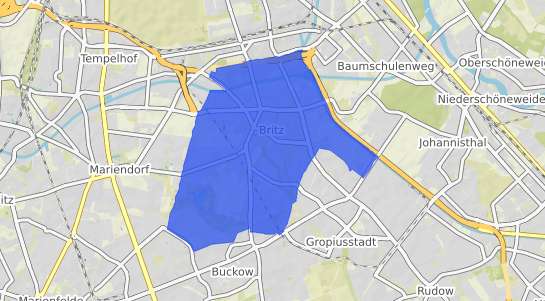 Bodenrichtwertkarte Berlin Britz