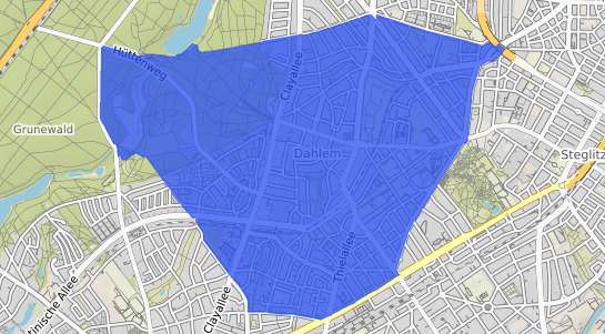 Bodenrichtwertkarte Berlin Dahlem