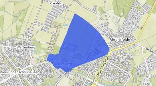 Bodenrichtwertkarte Berlin Falkenberg