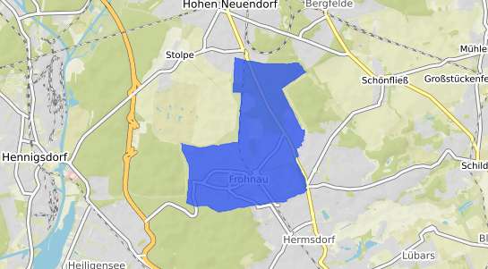 Bodenrichtwertkarte Berlin Frohnau