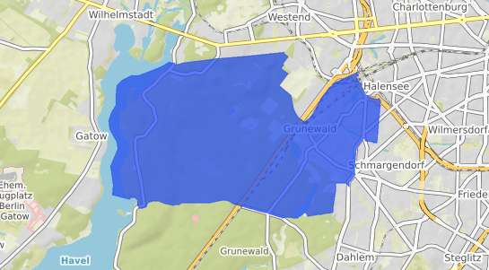 Bodenrichtwertkarte Berlin Grunewald