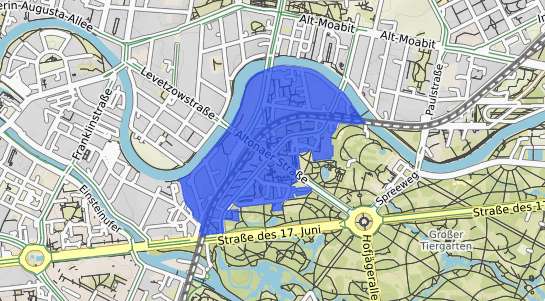 Bodenrichtwertkarte Berlin Hansaviertel