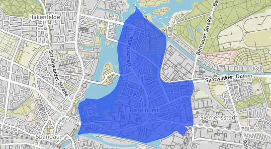 Bodenrichtwertkarte Berlin Haselhorst