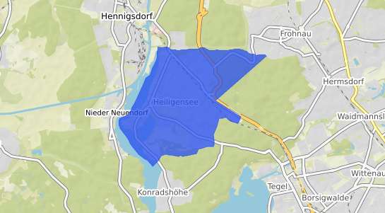 Bodenrichtwertkarte Berlin Heiligensee