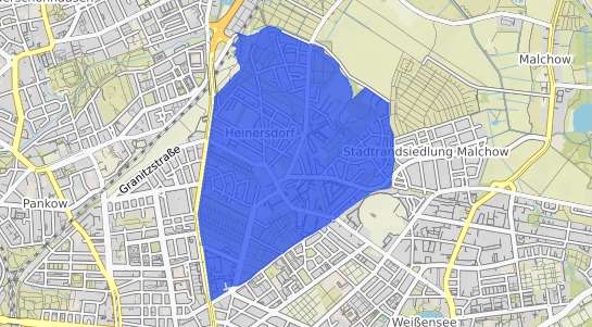 Bodenrichtwertkarte Berlin Heinersdorf