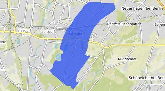 Bodenrichtwertkarte Berlin Mahlsdorf