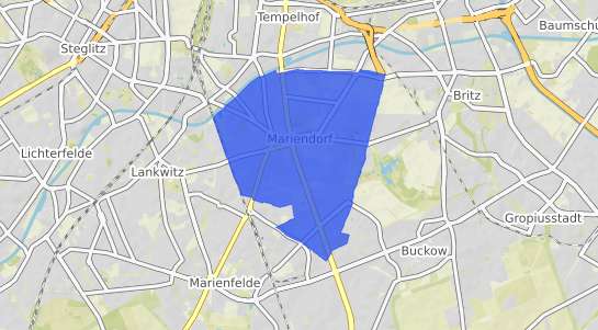 Bodenrichtwertkarte Berlin Mariendorf