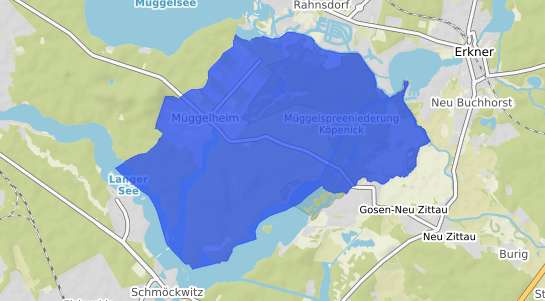 Bodenrichtwertkarte Berlin M&uuml;ggelheim