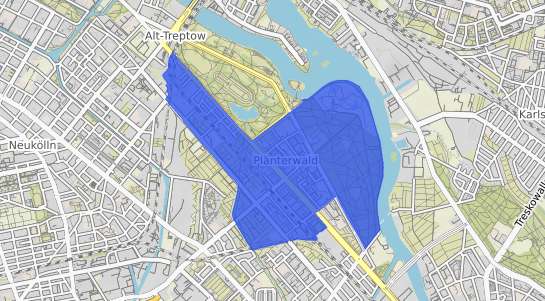 Bodenrichtwertkarte Berlin Pl&auml;nterwald