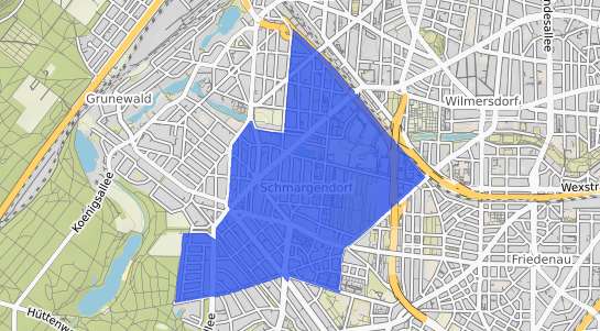 Bodenrichtwertkarte Berlin Schmargendorf
