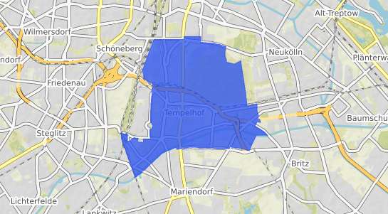 Bodenrichtwertkarte Berlin Tempelhof