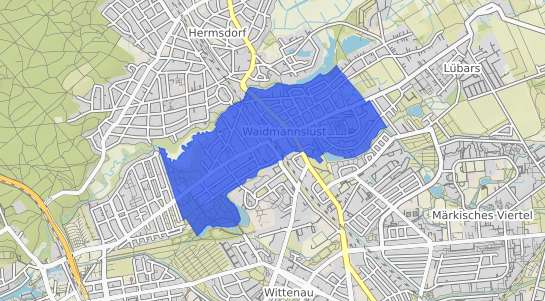 Bodenrichtwertkarte Berlin Waidmannslust