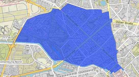 Bodenrichtwertkarte Berlin Wedding