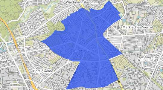 Bodenrichtwertkarte Berlin Wittenau