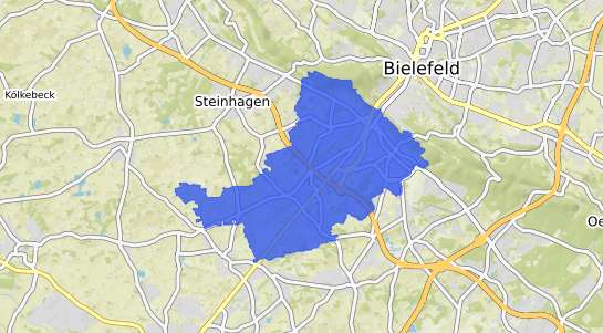 Bodenrichtwertkarte Bielefeld Brackwede