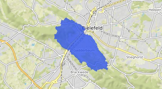 Bodenrichtwertkarte Bielefeld Gadderbaum