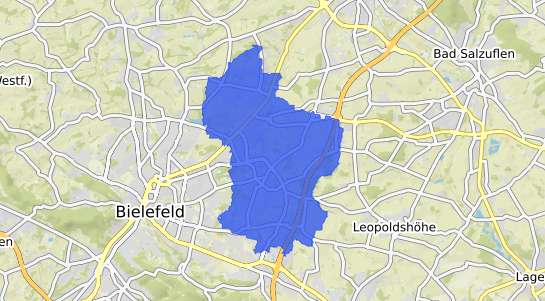 Bodenrichtwertkarte Bielefeld Heepen