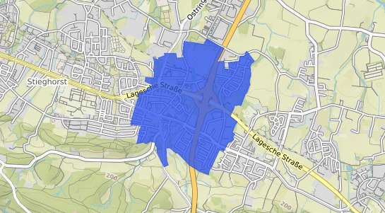 Bodenrichtwertkarte Bielefeld Hillegossen