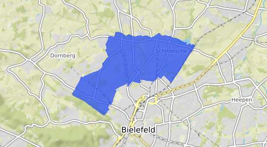 Bodenrichtwertkarte Bielefeld Schildesche
