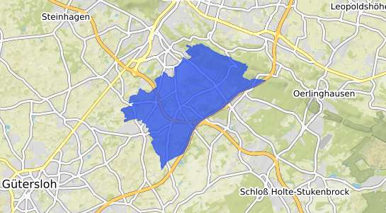 Bodenrichtwertkarte Bielefeld Senne