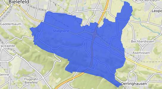 Bodenrichtwertkarte Bielefeld Stieghorst