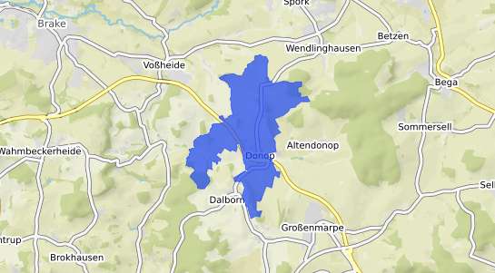 Bodenrichtwertkarte Blomberg Donop