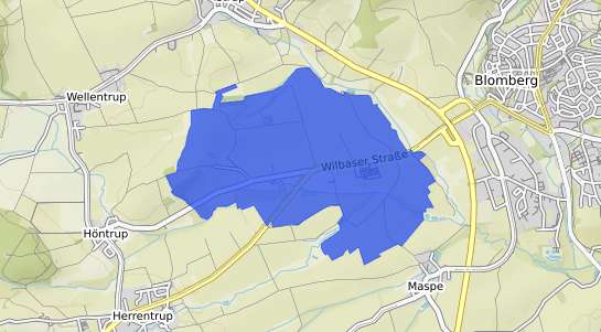 Bodenrichtwertkarte Blomberg Siebenh&ouml;fen