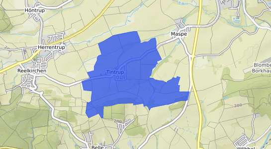 Bodenrichtwertkarte Blomberg Tintrup