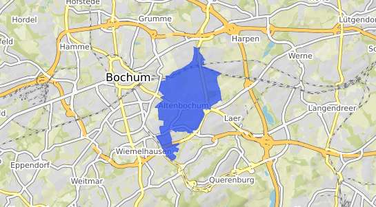 Bodenrichtwertkarte Bochum Altenbochum