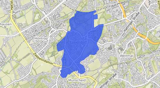 Bodenrichtwertkarte Bochum Eppendorf