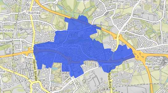 Bodenrichtwertkarte Bochum Grumme