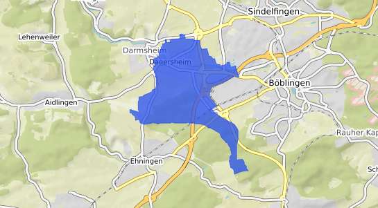 Bodenrichtwertkarte B&ouml;blingen Dagersheim