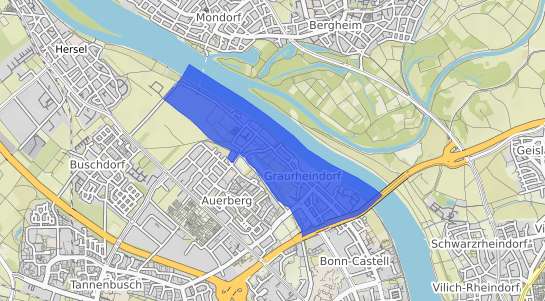 Bodenrichtwertkarte Bonn Graurheindorf