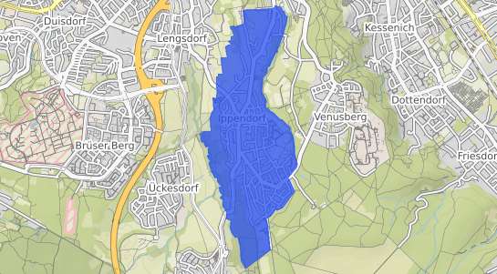 Bodenrichtwertkarte Bonn Ippendorf