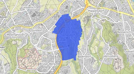 Bodenrichtwertkarte Bonn Lengsdorf