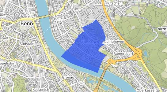 Bodenrichtwertkarte Bonn Limperich