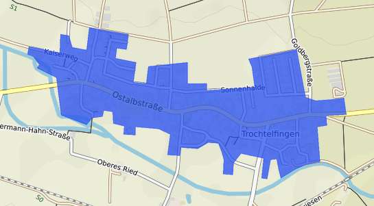 Bodenrichtwertkarte Bopfingen Trochtelfingen