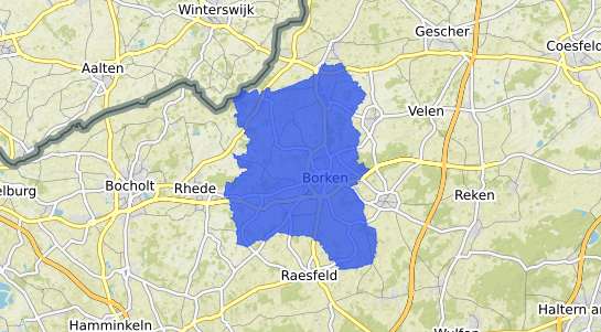 Bodenrichtwertkarte Borken Borken