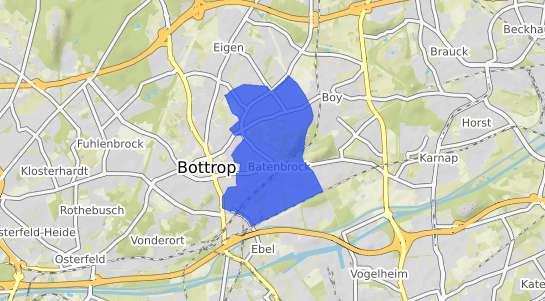 Bodenrichtwertkarte Bottrop Batenbrock