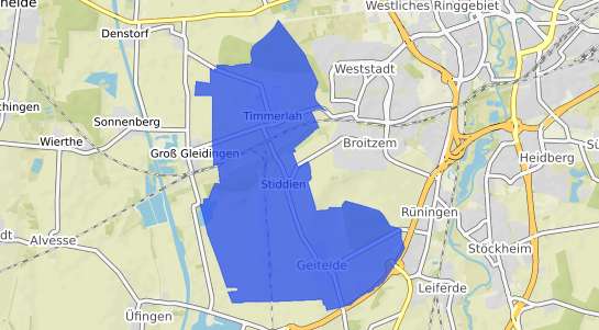 Bodenrichtwertkarte Braunschweig Geitelde