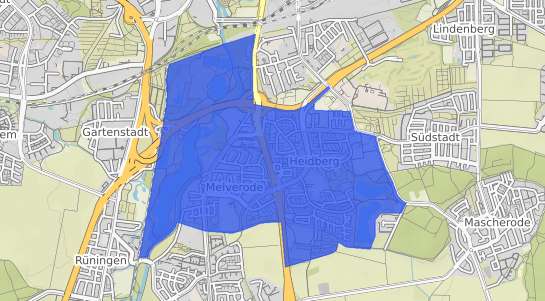 Bodenrichtwertkarte Braunschweig Melverode