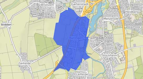 Bodenrichtwertkarte Braunschweig Rüningen