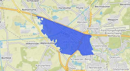 Bodenrichtwertkarte Braunschweig Veltenhof
