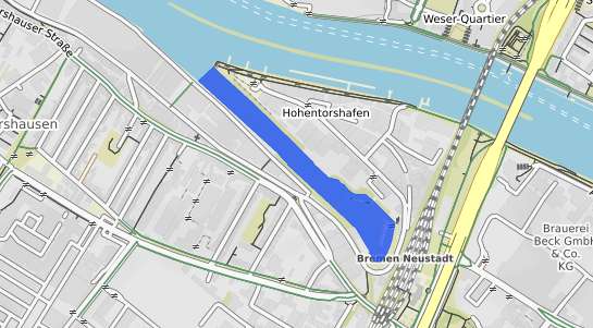 Bodenrichtwertkarte Bremen Hohentorshafen