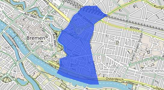 Bodenrichtwertkarte Bremen Ostertor
