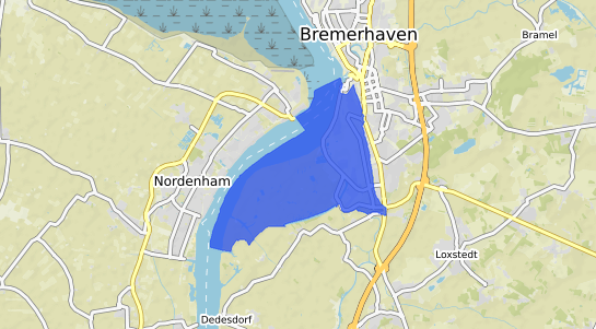 Bodenrichtwertkarte Bremerhaven Fischereihafen