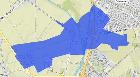 Bodenrichtwertkarte Brieselang Zeestow