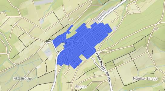 Bodenrichtwertkarte Brilon Scharfenberg