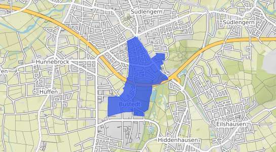 Bodenrichtwertkarte B&uuml;nde Bustedt